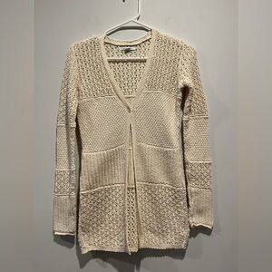 American Eagle Outfitters Women's Beige Knit Cardigan